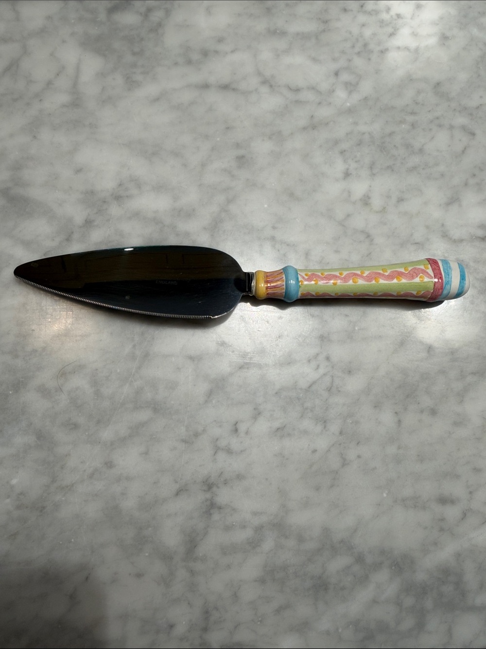 Mackenzie-Childs Ceramic-Handled Pie Server - Pastel Pattern